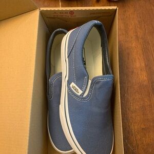 Vans Kids Classic Blue Slip-On Sneakers
